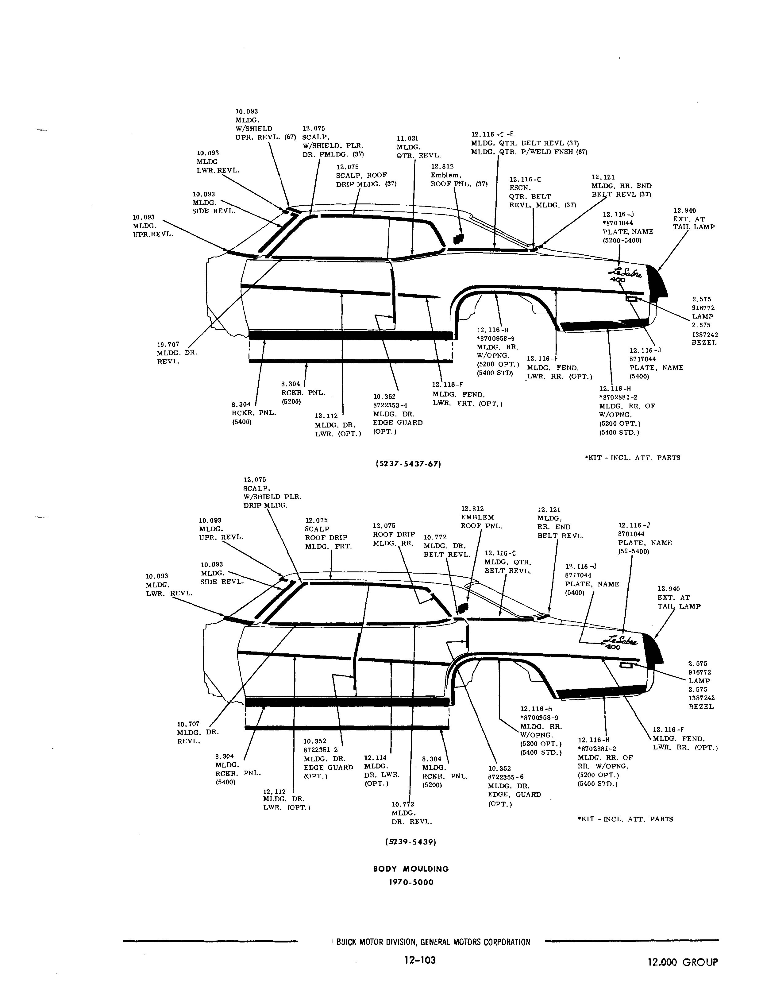 Buick 19401972 Parts illustrations / Buick Chassis And Body